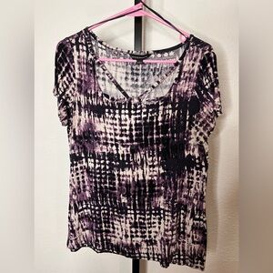 Rock & Republic Short Sleeve Purple Top Size Medium